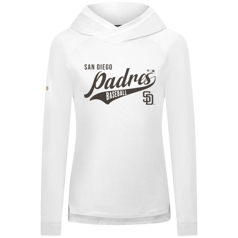 San Diego Padres Levelwear Women's Slender Glide Raglan Hoodie Lifestyle