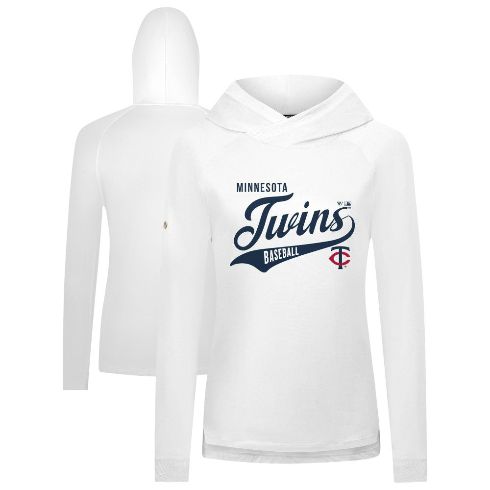 Minnesota Twins Levelwear Women's Slender Glide Raglan Hoodie Clearance