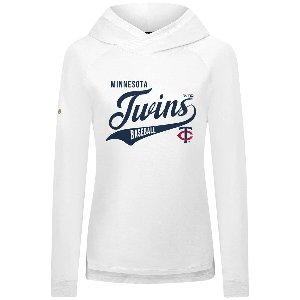 Minnesota Twins Levelwear Women's Slender Glide Raglan Hoodie Clearance