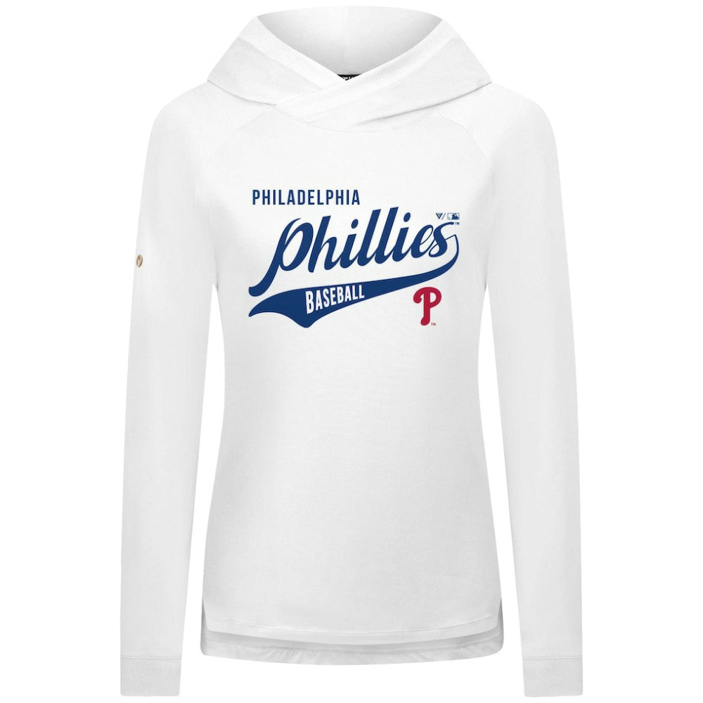 Philadelphia Phillies Levelwear Women's Slender Glide Raglan Hoodie Clearance