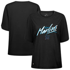 Miami Marlins Levelwear Women's Bloom Sizzle T-Shirt Near Me