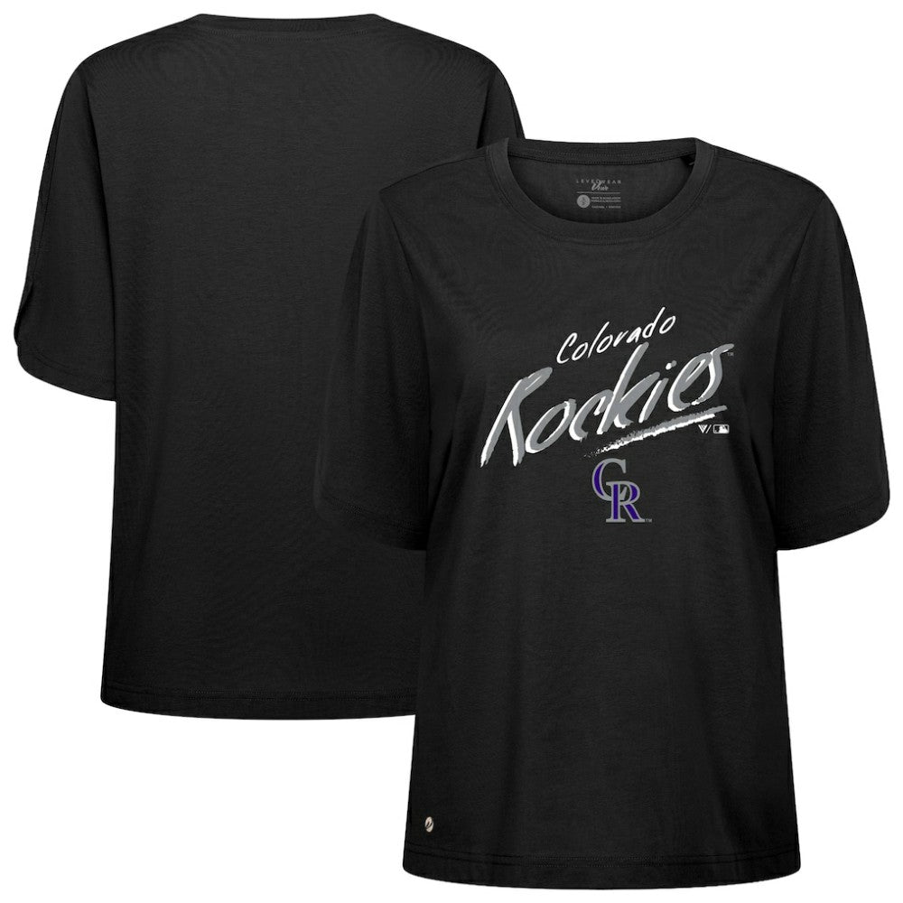 Colorado Rockies Levelwear Women's Bloom Sizzle T-Shirt for sale
