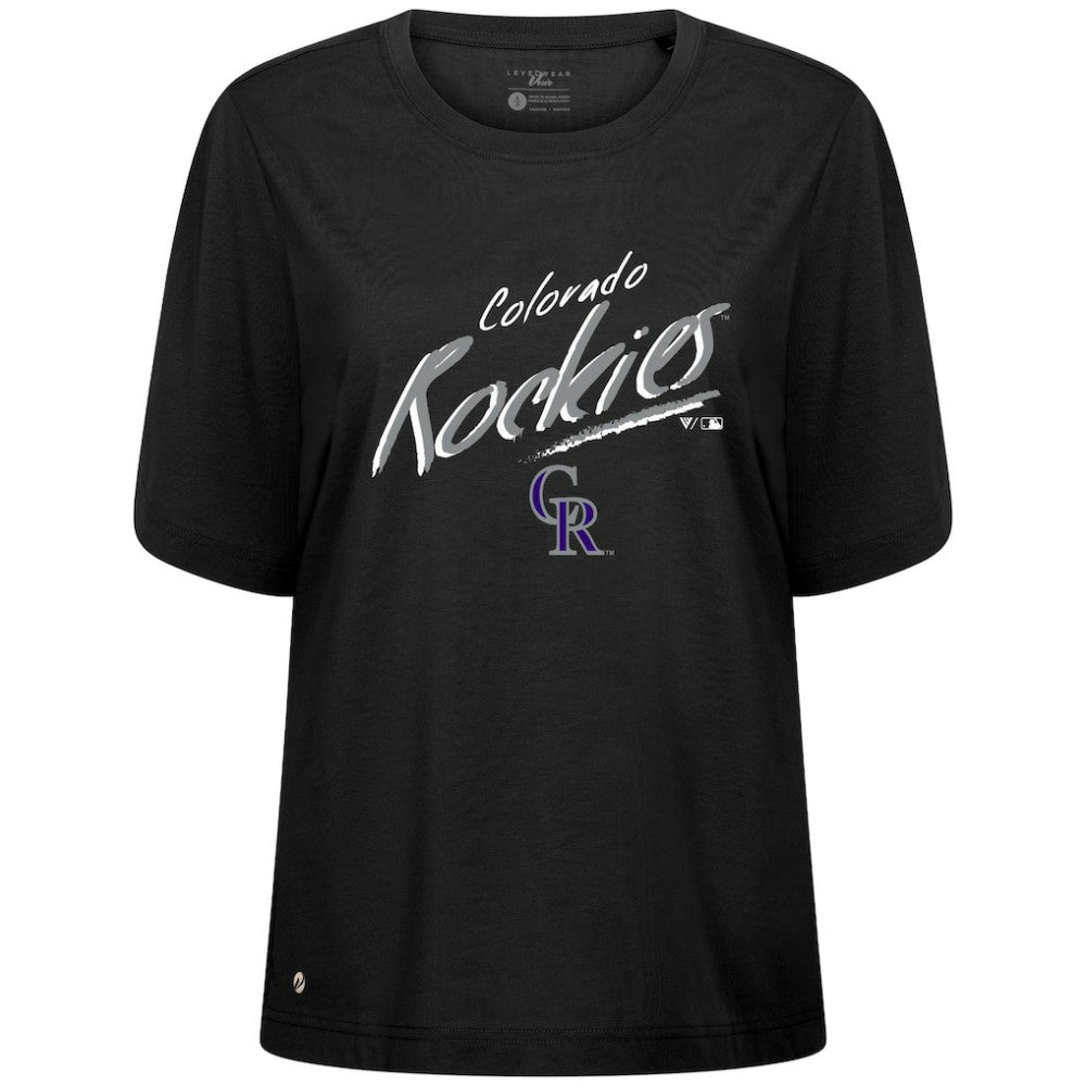 Colorado Rockies Levelwear Women's Bloom Sizzle T-Shirt for sale
