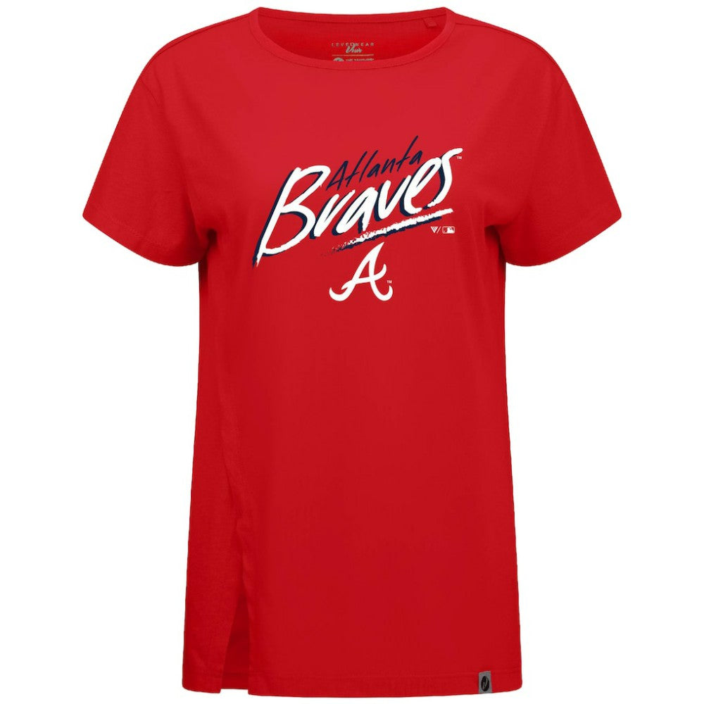 Atlanta Braves Levelwear Women's Influx Sizzle T-Shirt Sale