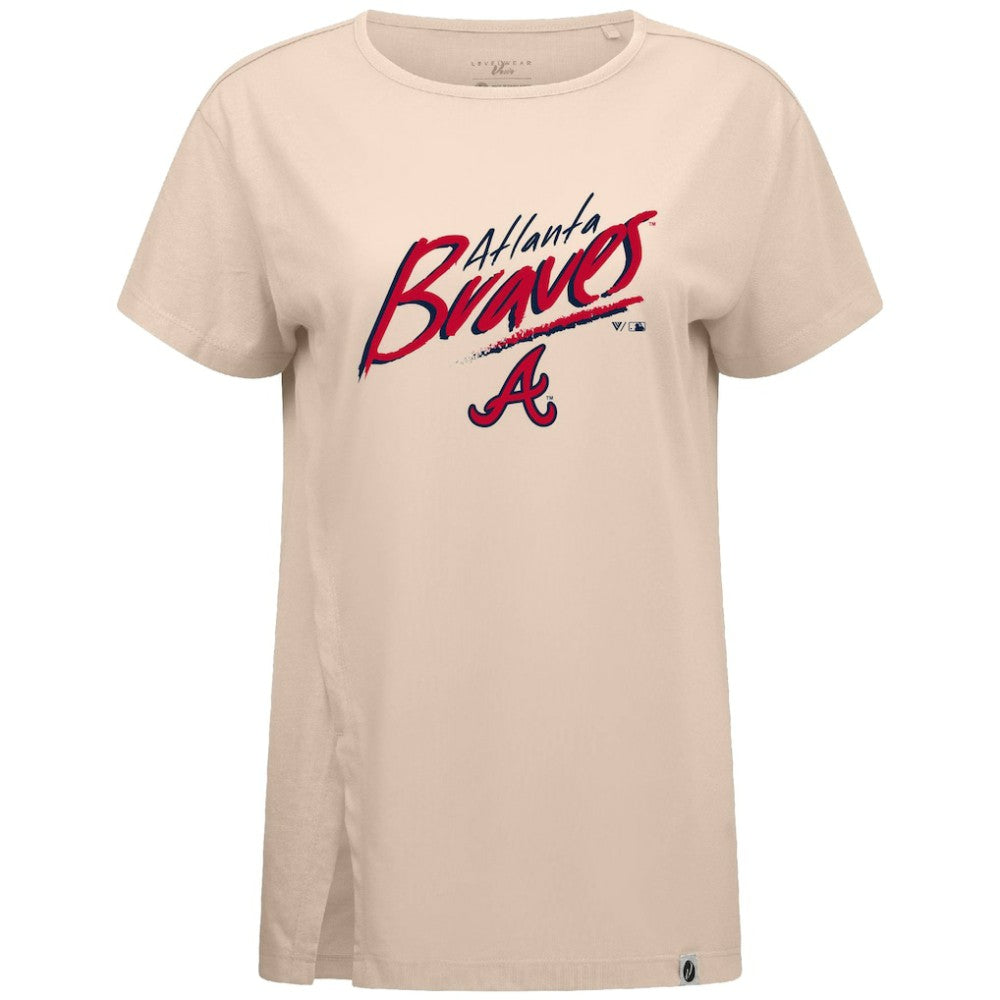 Atlanta Braves Levelwear Women's Influx Sizzle T-Shirt Sale