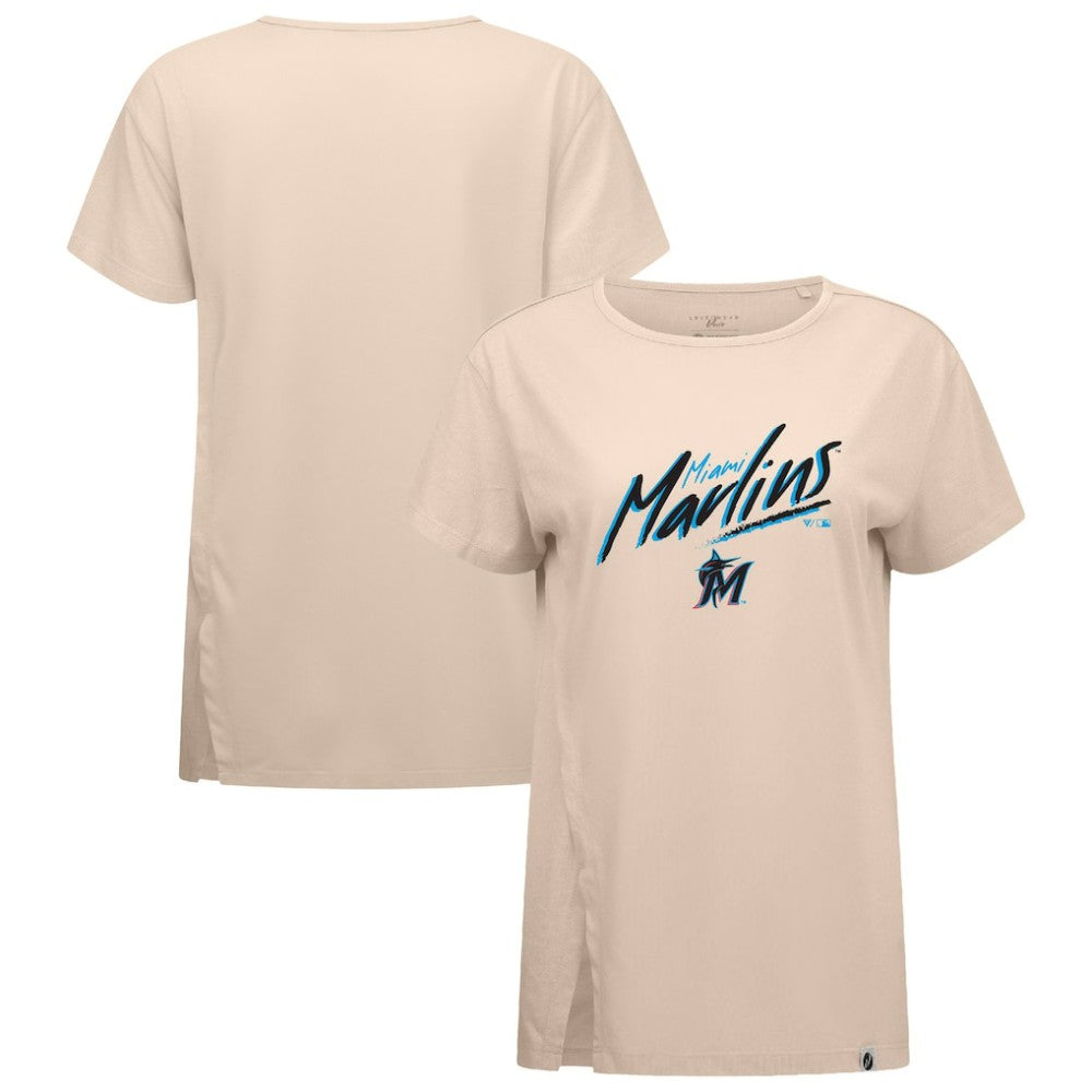 Miami Marlins Levelwear Women's Influx Sizzle T-Shirt On Sale