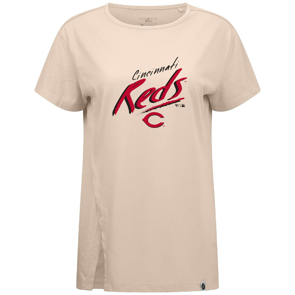 Cincinnati Reds Levelwear Women's Influx Sizzle T-Shirt Near Me