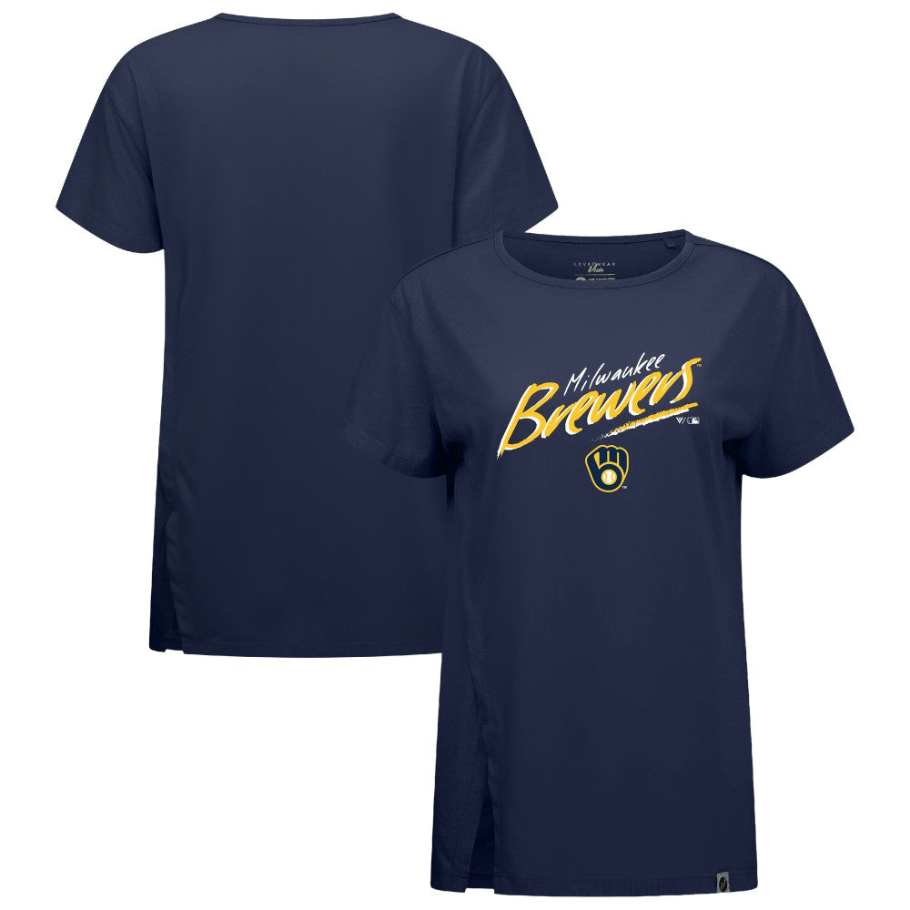 Milwaukee Brewers Levelwear Women's Influx Sizzle T-Shirt for sale