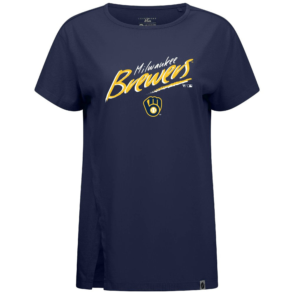 Milwaukee Brewers Levelwear Women's Influx Sizzle T-Shirt for sale