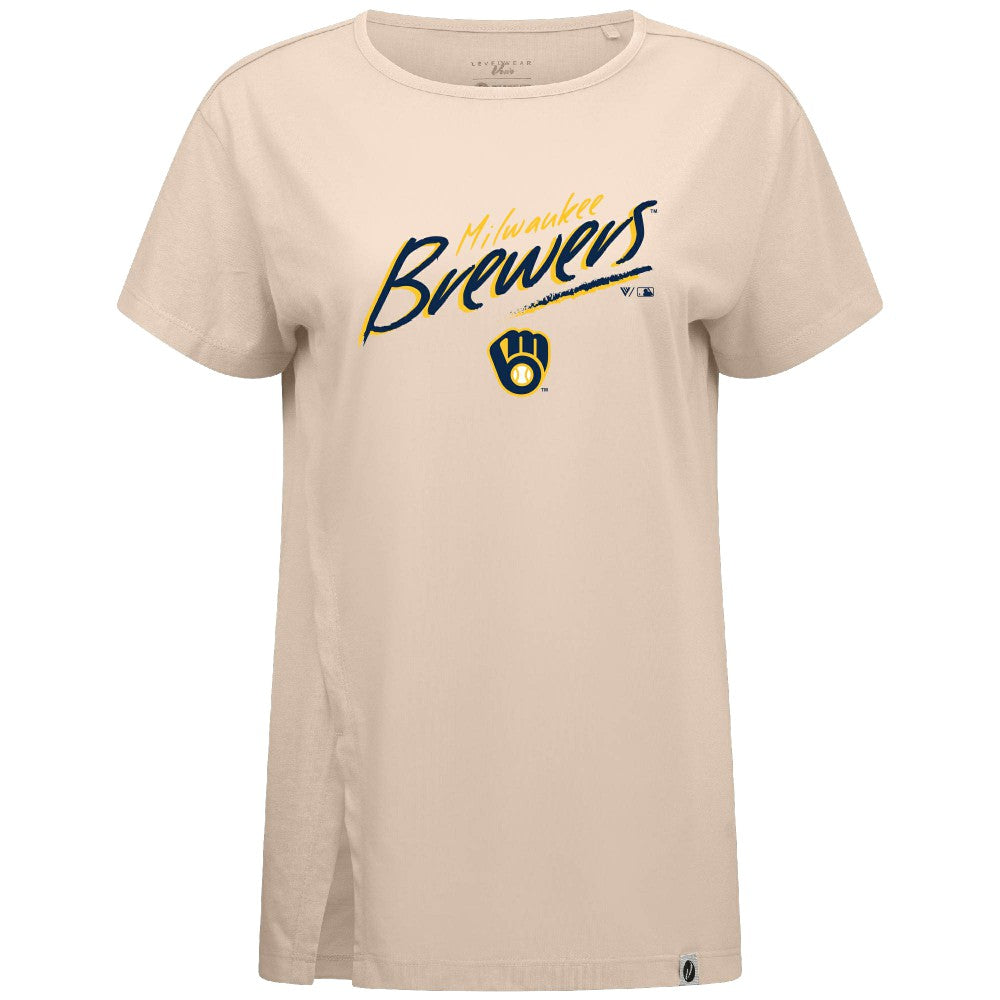 Milwaukee Brewers Levelwear Women's Influx Sizzle T-Shirt Online