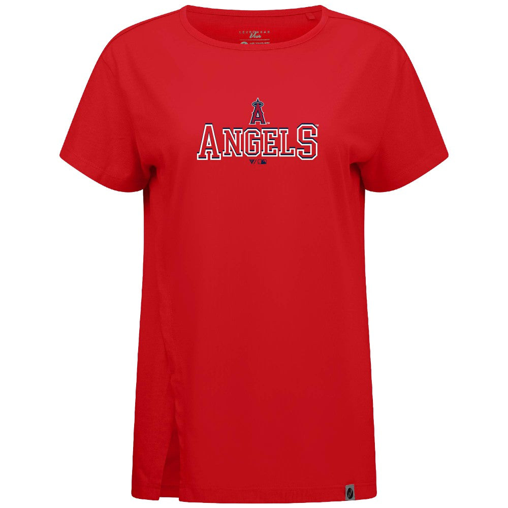 Los Angeles Angels Levelwear Women's Influx Journey T-Shirt On Sale