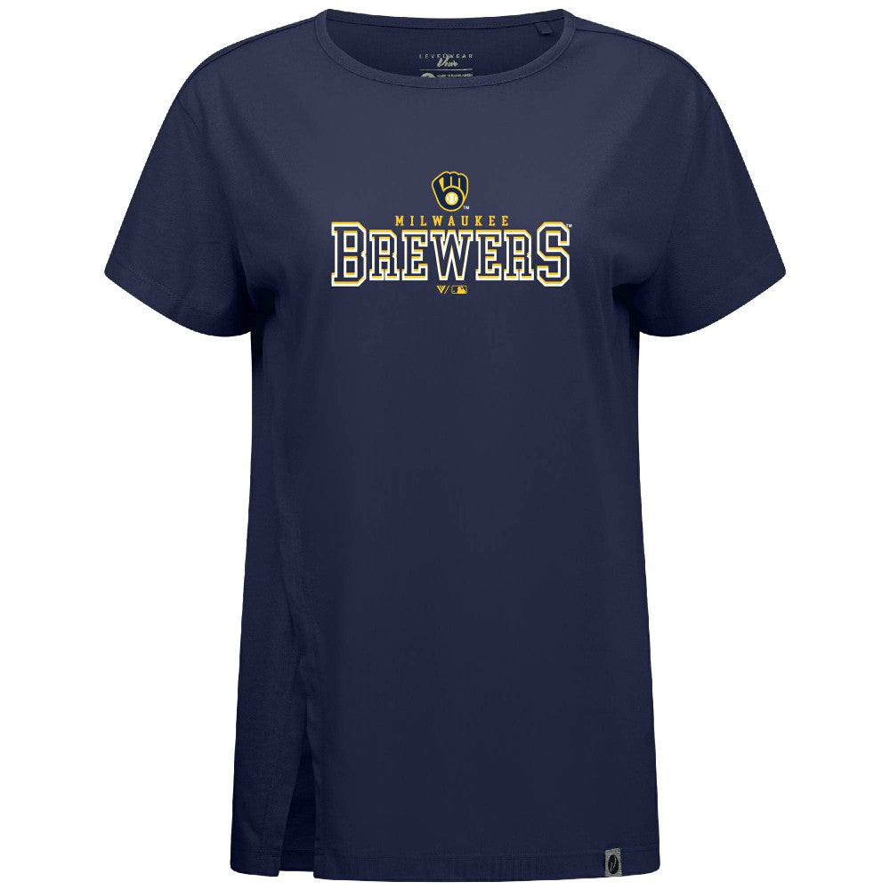 Milwaukee Brewers Levelwear Women's Influx Journey T-Shirt discount