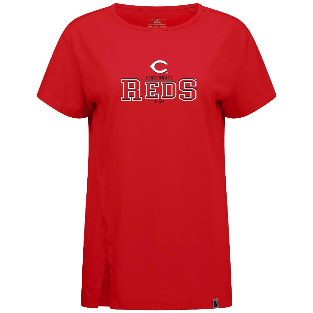 Cincinnati Reds Levelwear Women's Influx Journey T-Shirt Clearance