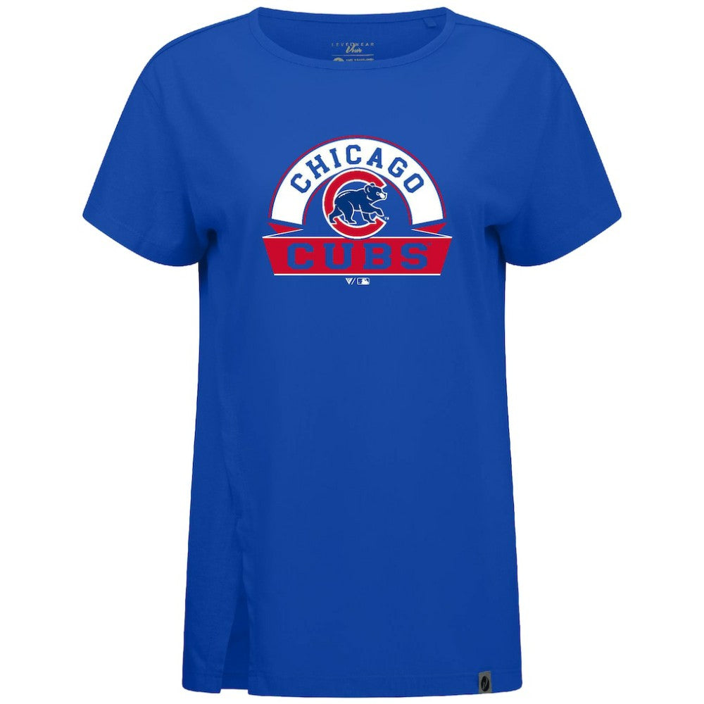 Chicago Cubs Levelwear Women's Influx Banner Arch T-Shirt Sale