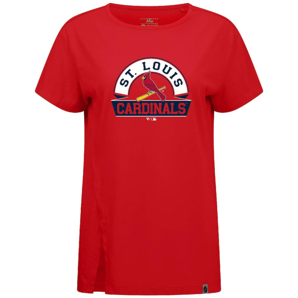 St. Louis Cardinals Levelwear Women's Influx Banner Arch T-Shirt discount