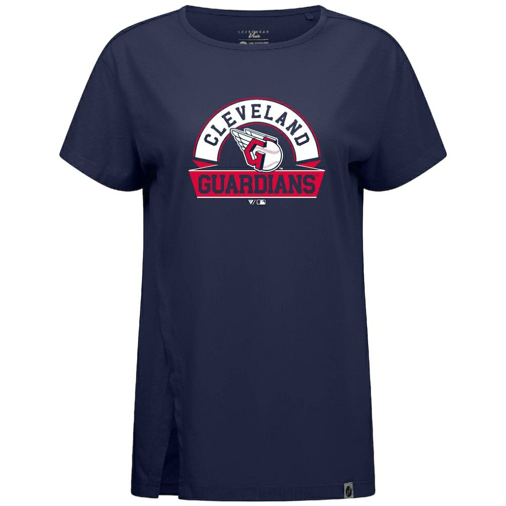Cleveland Guardians Levelwear Women's Influx Banner Arch T-Shirt Lifestyle