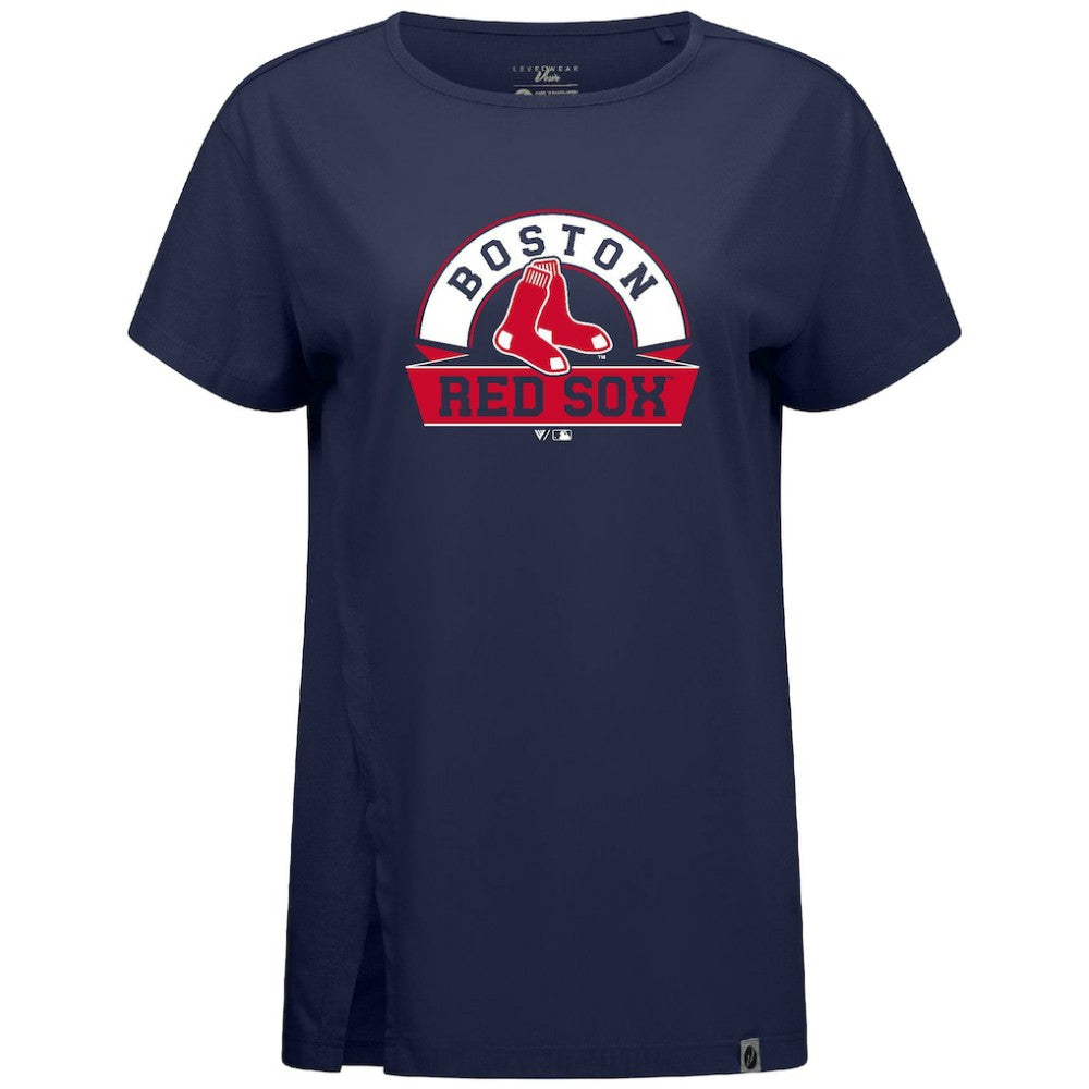 Boston Red Sox Levelwear Women's Influx Banner Arch T-Shirt Sale