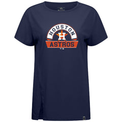 Houston Astros Levelwear Women's Influx Banner Arch T-Shirt On Sale