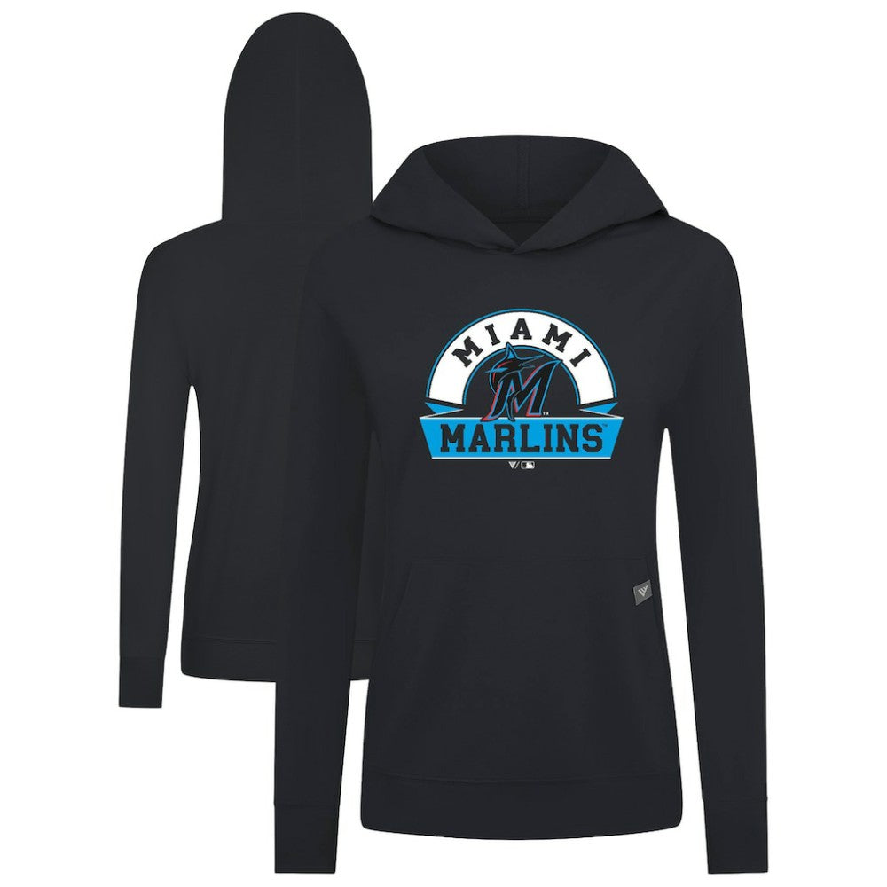 Miami Marlins Levelwear Women's Relay Banner Arch Long Sleeve T-Shirt Hoodie Near Me