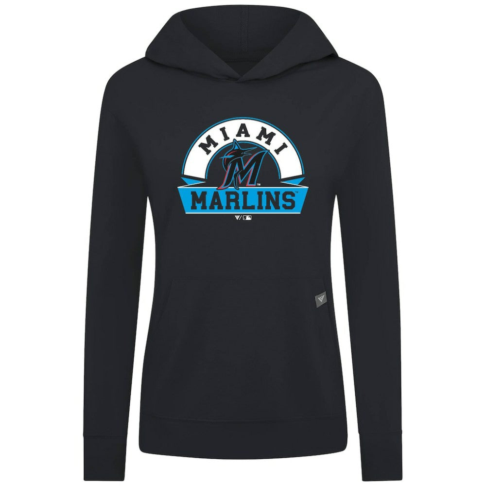 Miami Marlins Levelwear Women's Relay Banner Arch Long Sleeve T-Shirt Hoodie Near Me