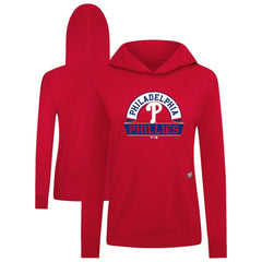 Philadelphia Phillies Levelwear Women's Relay Banner Arch Long Sleeve T-Shirt Hoodie On Sale