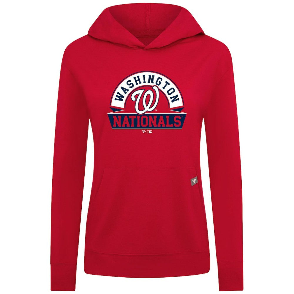 Washington Nationals Levelwear Women's Relay Banner Arch Long Sleeve T-Shirt Hoodie Online
