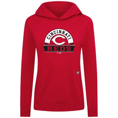 Cincinnati Reds Levelwear Women's Relay Banner Arch Long Sleeve T-Shirt Hoodie Lifestyle