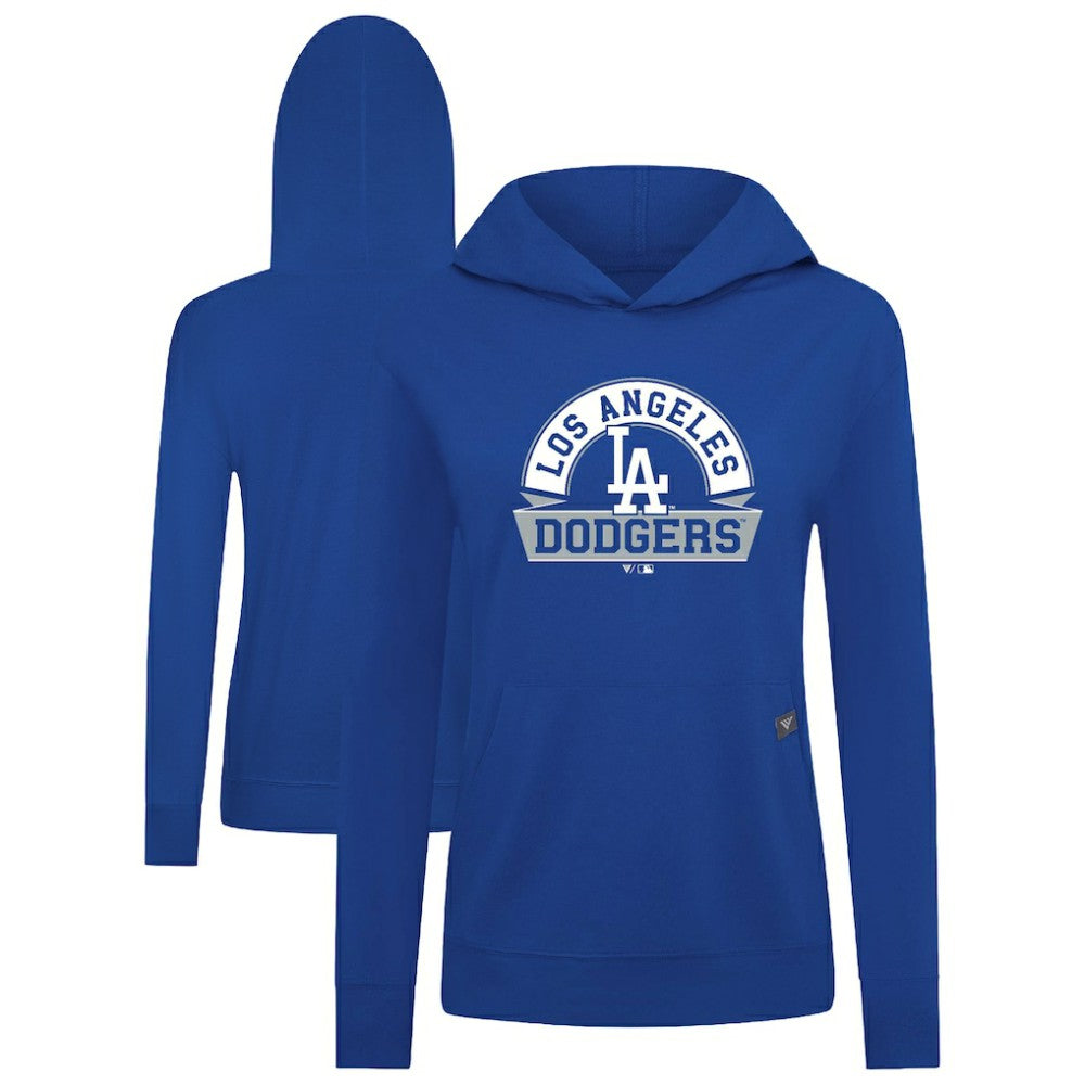 Los Angeles Dodgers Levelwear Women's Relay Banner Arch Long Sleeve T-Shirt Hoodie On Sale