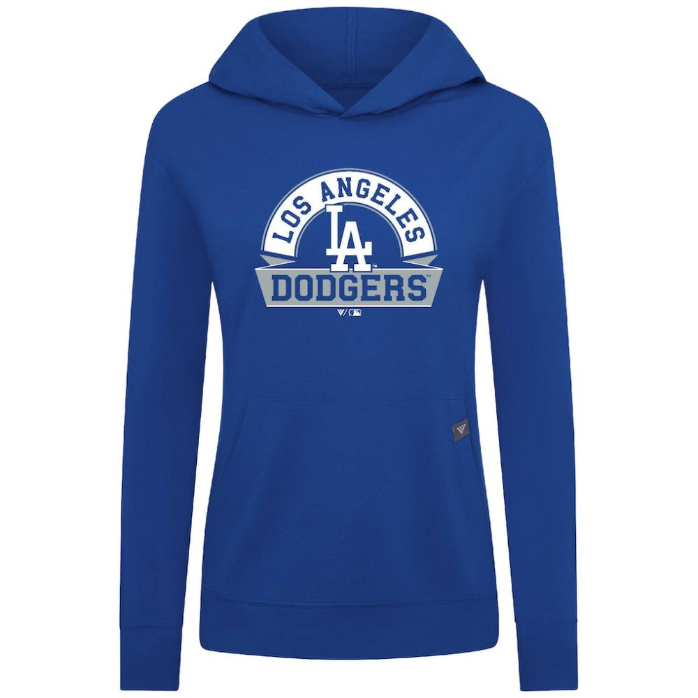 Los Angeles Dodgers Levelwear Women's Relay Banner Arch Long Sleeve T-Shirt Hoodie On Sale