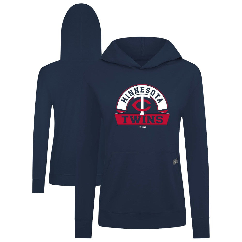 Minnesota Twins Levelwear Women's Relay Banner Arch Long Sleeve T-Shirt Hoodie On Sale