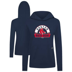 Boston Red Sox Levelwear Women's Relay Banner Arch Long Sleeve T-Shirt Hoodie Clearance