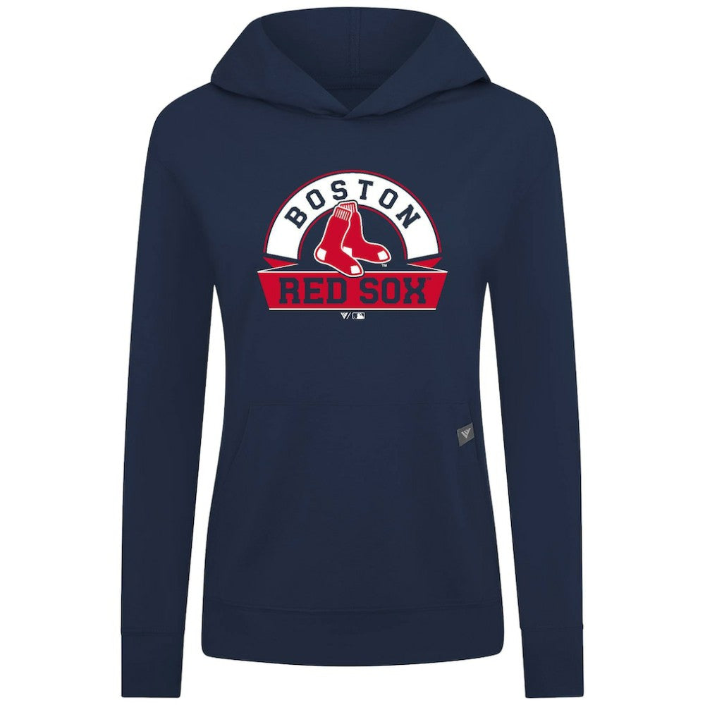 Boston Red Sox Levelwear Women's Relay Banner Arch Long Sleeve T-Shirt Hoodie Clearance