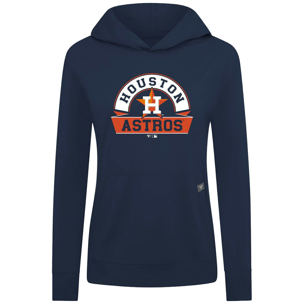 Houston Astros Levelwear Women's Relay Banner Arch Long Sleeve T-Shirt Hoodie Clearance
