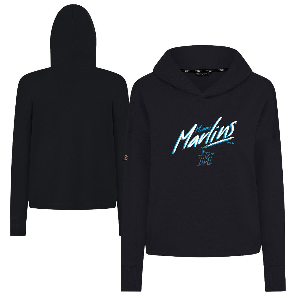Miami Marlins Levelwear Women's Sweet Sizzle Tri-Blend Hoodie Lifestyle