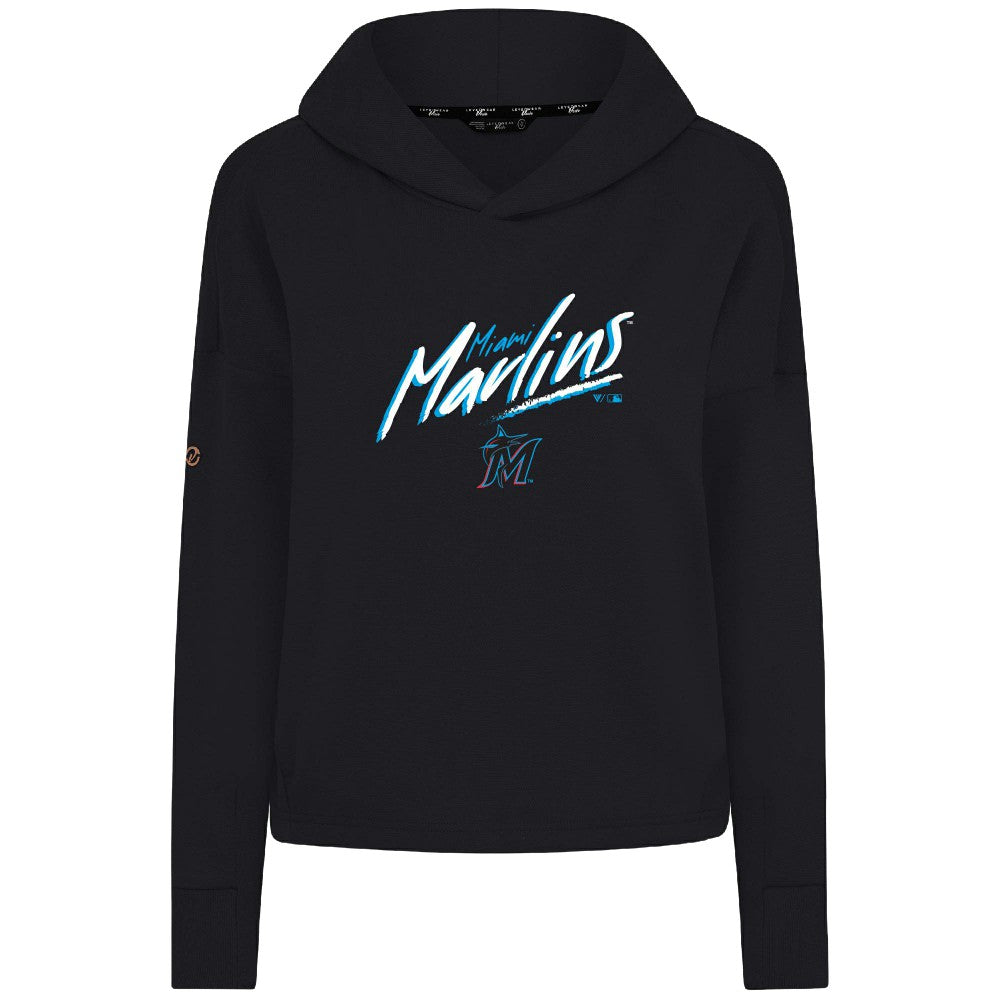 Miami Marlins Levelwear Women's Sweet Sizzle Tri-Blend Hoodie Lifestyle