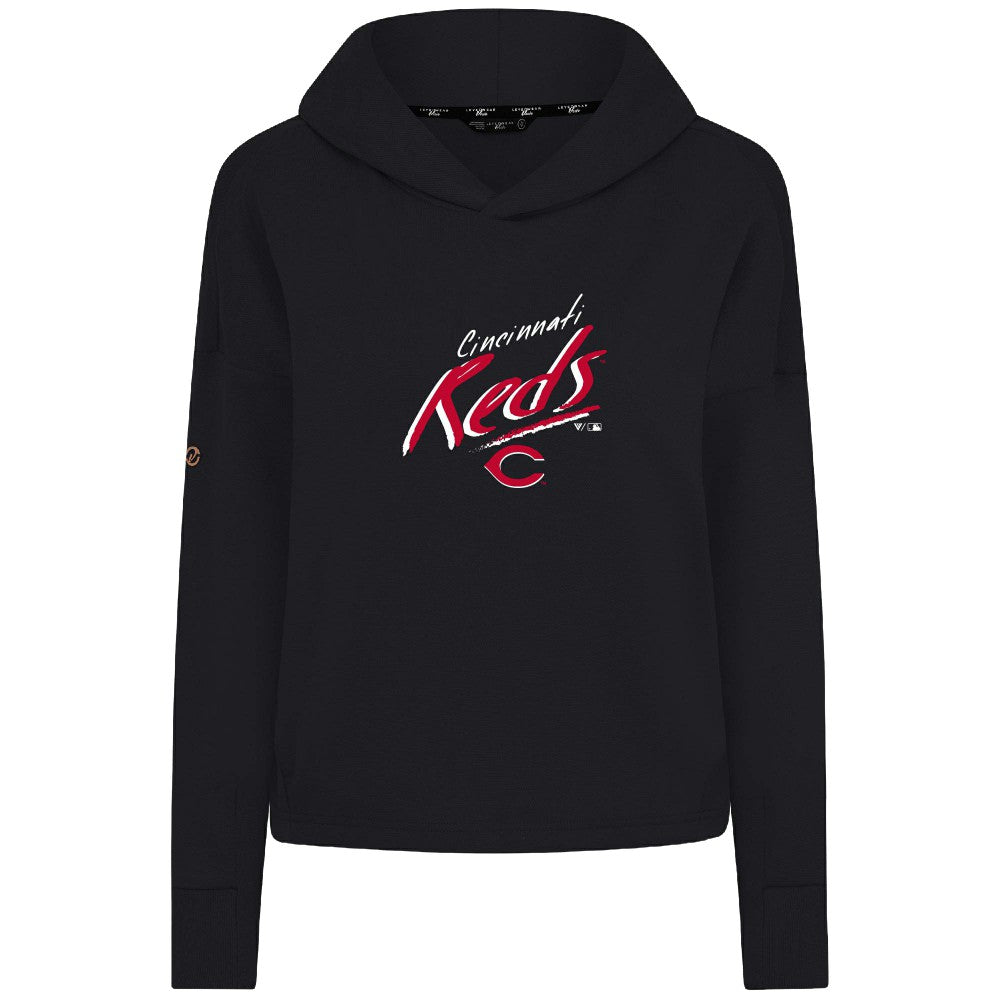 Cincinnati Reds Levelwear Women's Sweet Sizzle Tri-Blend Hoodie Sale