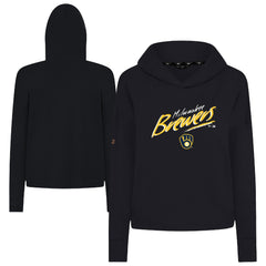 Milwaukee Brewers Levelwear Women's Sweet Sizzle Tri-Blend Hoodie On Sale