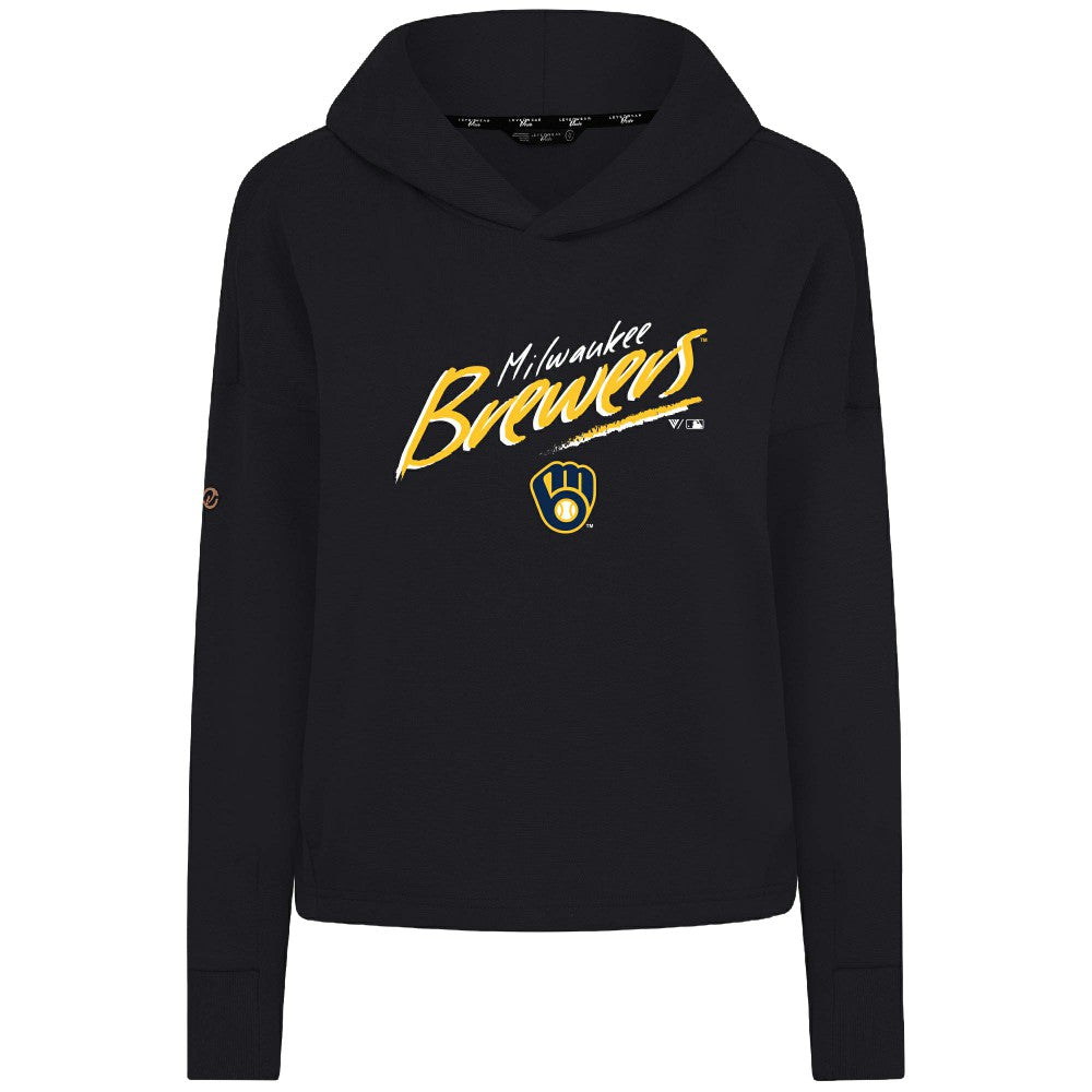 Milwaukee Brewers Levelwear Women's Sweet Sizzle Tri-Blend Hoodie On Sale