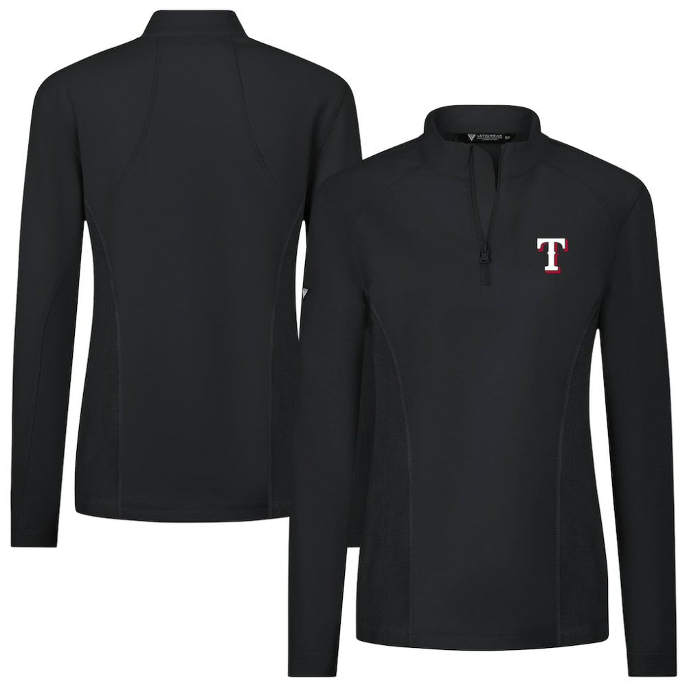 Texas Rangers Levelwear Women's Upright Insignia 2.0 Quarter-Zip Tri-Blend Top Near Me