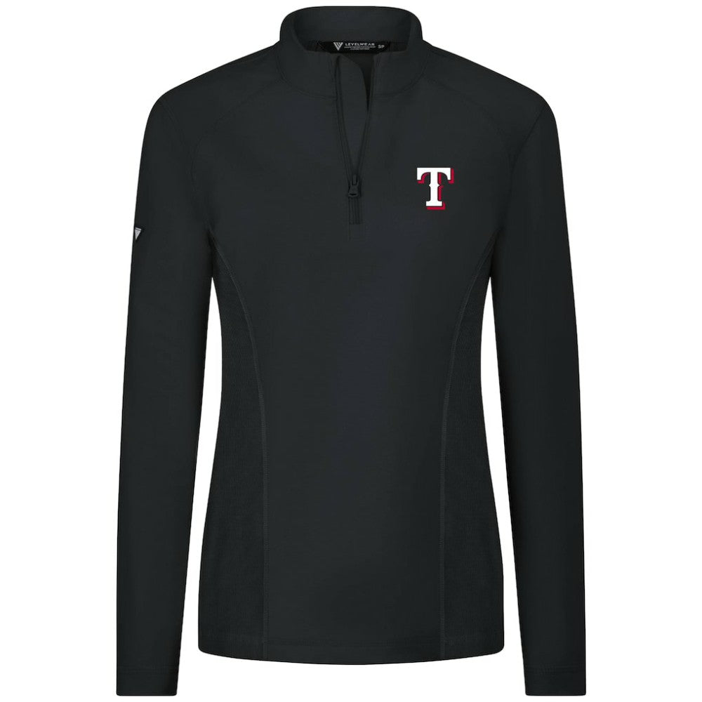 Texas Rangers Levelwear Women's Upright Insignia 2.0 Quarter-Zip Tri-Blend Top Near Me