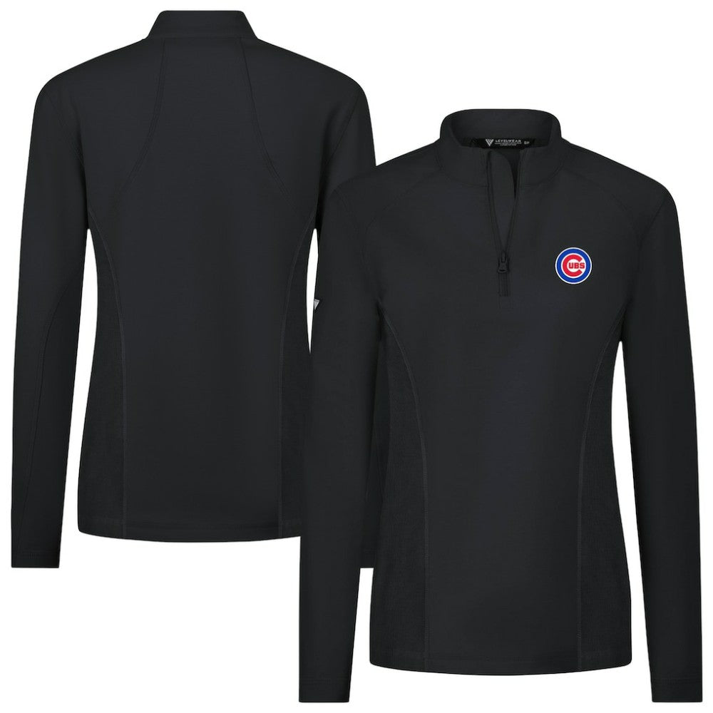 Chicago Cubs Levelwear Women's Upright Insignia 2.0 Quarter-Zip Tri-Blend Top Near Me