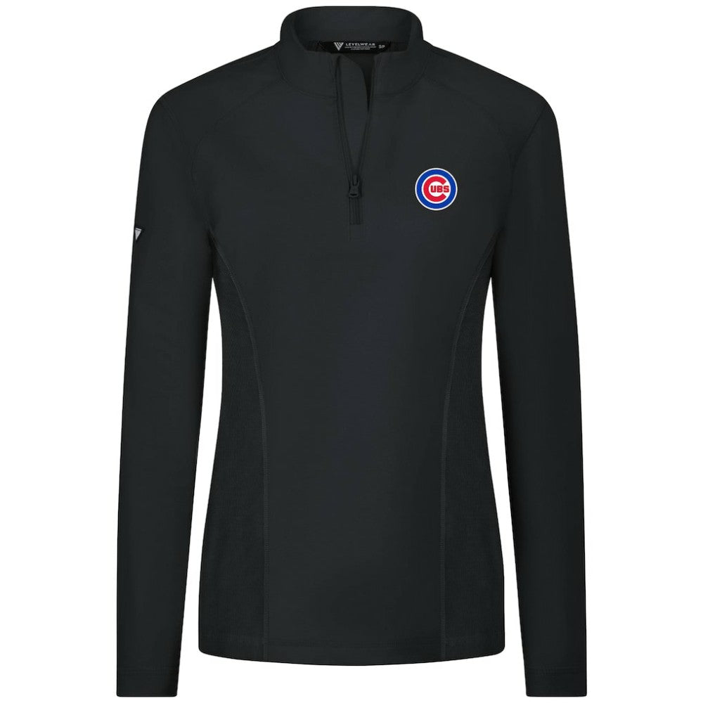 Chicago Cubs Levelwear Women's Upright Insignia 2.0 Quarter-Zip Tri-Blend Top Near Me