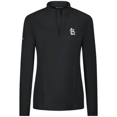St. Louis Cardinals Levelwear Women's Upright Insignia 2.0 Quarter-Zip Tri-Blend Top On Sale