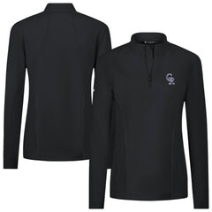 Colorado Rockies Levelwear Women's Upright Insignia 2.0 Quarter-Zip Tri-Blend Top Sale