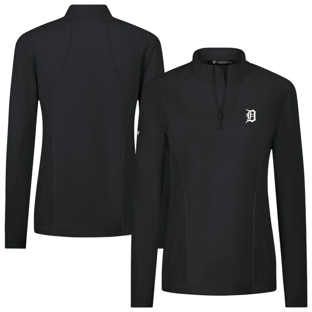 Detroit Tigers Levelwear Women's Upright Insignia 2.0 Quarter-Zip Tri-Blend Top Near Me
