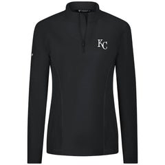 Kansas City Royals Levelwear Women's Upright Insignia 2.0 Quarter-Zip Tri-Blend Top Sale