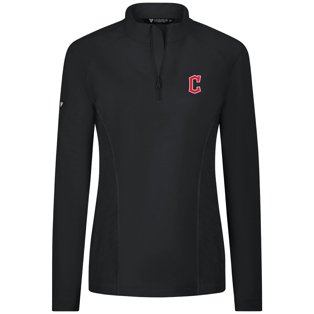 Cleveland Guardians Levelwear Women's Upright Insignia 2.0 Quarter-Zip Tri-Blend Top Online