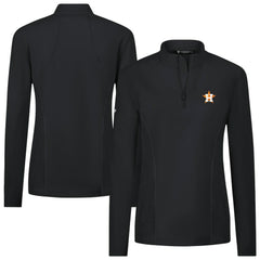 Houston Astros Levelwear Women's Upright Insignia 2.0 Quarter-Zip Tri-Blend Top Online