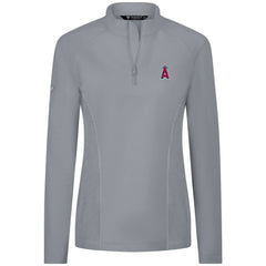 Los Angeles Angels Levelwear Women's Upright Insignia 2.0 Quarter-Zip Tri-Blend Top discount