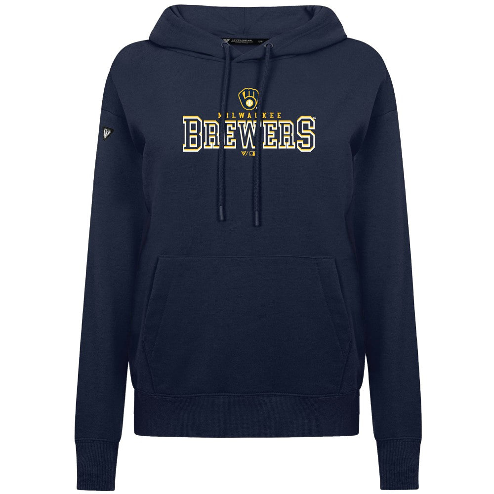 Milwaukee Brewers Levelwear Women's Adorn Journey Hoodie On Sale